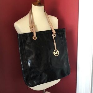 Michael Kors embossed vinyl tote bag